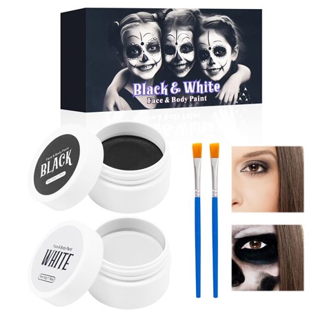 Horuili® Set de Peinture Faciale pour Halloween