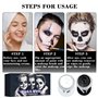 Horuili® Set de Peinture Faciale pour Halloween, Kit de Peinture Corps Visage Noir et Blanc, Kit de Peinture pour Le Visage, ave