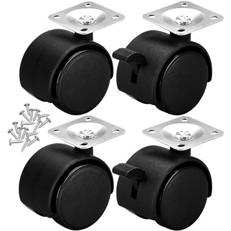 Xpieoyrm 4 Pièces Roulettes Pivotantes de 50mm