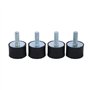 Lsolateur De Vibrations En Caoutchouc m8, 4Pcs M8 M6 Caoutchouc Monte Amortisseurs Anti-vibrations Bobines de Silentblock suppor