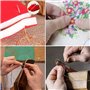 25 pièces Aiguilles à coudre à la main,Idéal pour Le Point Croix,la Couture,la Broderie, dans un ensemble d'aiguilles rembourrag