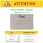 FINTIE Clavier pour iPad 6e/5e Génération (2018/2017) et iPad Air 2/1 (2014/2013) 9.7 Pouces - [Rangement de Stylet] Clavier AZE