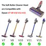 AINUO Brosse de Sol à tête de Nettoyeur à Rouleau Souple pour Aspirateur sans Fil Dyson V7 V8 V10 V11 V15