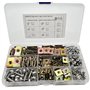 NICAVKIT Lot de 200 Assortiment de vis et d'écrous cage pour garde-boue de voiture