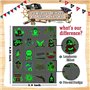Leesgel Tatouage Enfant Pirate, 38Pcs Brillent dans Le Noir Faux Tatouage pour Pinata Anniversaire Jouet Enfant Cadeau Garcon De