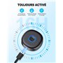Mohard Recepteur Bluetooth 5.3 Voiture, AUX Adaptateur Jack 3.5mm, Appel Mains Libres & Double Connexion, Autonomie 16H, Receveu