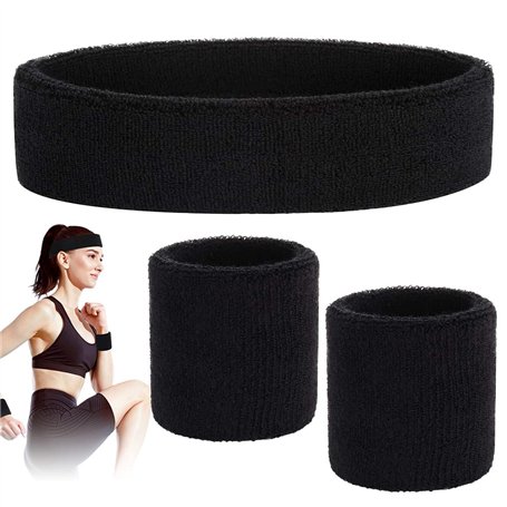 SUYIPCUS Lot de 3 bandeaux de transpiration pour hommes et femmes