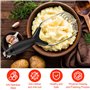 Fousenuk Presse-Purée de Pommes de Terre en Acier Inoxydable, Professionnel Presse Puree Manuel avec Antidérapant Manche, Pliabl