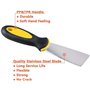 Spatule,4 PCS Grattoir à Papier Peint en Acier Inoxydable Couteaux à Mastic avec Poignée Souple Métal Grattoir à Lame pour Clois
