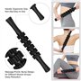 QOUBNIC Rouleau de massage, 5 en 1 Rouleau Massage Foam Roller Rouleau Massage en Mousse à Quadrillage, Rouleau Massage dos pour