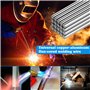 Lot de 50 tiges de soudure en aluminium : PRITOK Ø 1,6 x 330 mm Basse température Baguettes de soudage en aluminium Additif de s