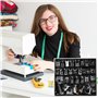 WIYETY Lot de 32 pieds presseurs multifonctions pour machine à coudre Singer/Brother/Babylock/Necchi/New Home/Janome/Elna/Toyata