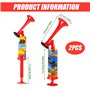 WIYETY Lot de 2 klaxons à air portables pour stade - Corne à air - Pompe à pression d'air portable - Corne de brume - Pour les f