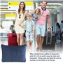 WIYETY Couverture de voyage avion - Coussin transformable 2 en 1 - Couverture d'avion portable avec fixation de valise - Pour bu