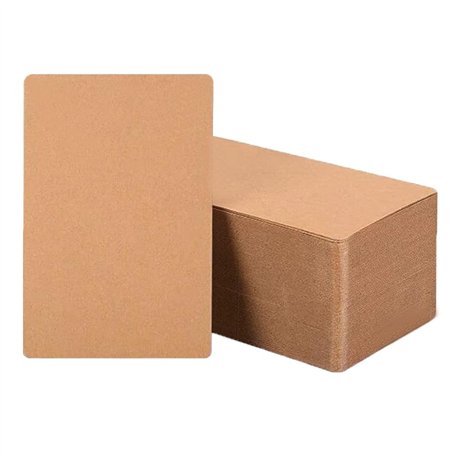 100 Pièces Carte Vierge en Papier Kraft A6 Carte en Papier Kraft Vintage Marron 15 x 10 cm Fiches Cartes Flash Cartes de Vœux Ca