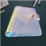 4 Pièces Couverture de Reliure A5 Couverture de Classeur en PVC Souple Couleur Transparent Couverture de Protection 6 Anneaux Re