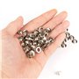 KIMI-HOSI 100 set Oeillets 5mm Ensembles Oeillets Cuivre Oeillets Argent avec Rondelles Grommets Eyelets pour Chaussures Vêtemen