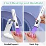 BBLTIFF Lampe UV Ongles Gel, Lampe Led Ongle Avec Câble de Chargement USB et Support Pliable, Lampe UV Portable, Lampe UV Led On