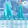 ITMNMNL Déguisement Princesse Elsa Fille Robe, Robe Princesse Elsa,Reine des Neiges Deguisement avec Accessoires de Baguette Mag