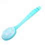 Cisixin Brosse Nettoyante de Bain Douche Arrière exfoliante Corps Brosse avec Long Manche (Bleu)