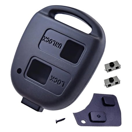 ANGOFIZ Coque Clé Télécommande sans Lame Compatible avec Toyota Rav4 Yaris Corolla Celica Land Cruiser Picnic Prado Previa Prius