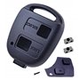 ANGOFIZ Coque Clé Télécommande sans Lame Compatible avec Toyota Rav4 Yaris Corolla Celica Land Cruiser Picnic Prado Previa Prius