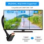 BolAAzuL Cable DisplayPort 1.4 vers DisplayPort Coudé 1.8M Cable DP à Angle Droit 90 Degrés Supporte 8K/60Hz 4K/144Hz Adaptateur