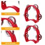 YANGWEN 2 Pcs Tambourin Demi Lune, Mini Hand Tambourine,Tambourin Percussion Plastique Jingle Bell Jouets Musicaux Instruments p