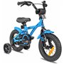 PROMETHEUS BICYCLES Velo Enfant 3 Ans Garcon vélo Fille 12 Pouces a Roulette pour 3 a 5 Ans - BMX en Bleu