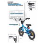 PROMETHEUS BICYCLES Velo Enfant 3 Ans Garcon vélo Fille 12 Pouces a Roulette pour 3 a 5 Ans - BMX en Bleu