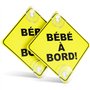 Lot de 2 panneaux d'avertissement bébé à bord pour voiture - 12
