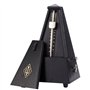 TAMUME Noire Antique Cru Pyramide Style Renforcé plastique Metronome 40-208 BPM Tempo Minuteur Musique Intégré Avec Bell et Méca