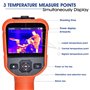 Caméra d'imagerie thermique, imageur thermique infrarouge portable à résolution 220x160 IR avec écran d'affichage couleur de 3,5
