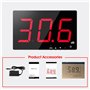 Décibel Meter Wall Hanging Sound Level Meter Tester 30-130db Decibel Mesure du Bruit avec Alarme, décibelmètre numérique avec Gr