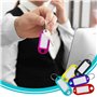 Lot de 20 porte-clés avec étiquettes multicolores faciles à lire, pour bagages, animaux domestiques et bureau - 10 couleurs