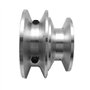 Poulie à double rainure en alliage d'aluminium 50/60 mm 8–20 mm alésage fixe pour arbre de moteur (diamètre du trou 20 mm)