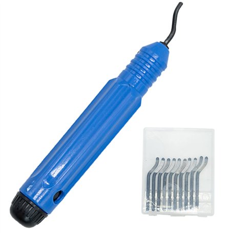 Outil d'ébavurage universel avec poignée en métal avec 11 lames de rechange