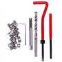 Teabelle Kit 30pcs de Réparation de Filetage Foret Sleeves Type Helicoil Outils M6 Filetage Douille du Moteur Voiture