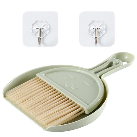 ATBUSS 1 mini pelle à poussière et kit de brosses avec 2 crochets