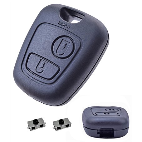 ANGOFIZ Coque Clé Télécommande sans Lame Compatible avec Citroen Berlingo Picasso Saxo Xsara Peugeot Partner 406 Modèle Lame à I