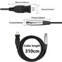 GELRHONR USB vers XLR Microphone Câble, câble de microphone Cable 3 broches XLR femelle vers USB pour chant karaoké/enregistreme