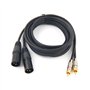 SiYear Câble de raccordement pour répartiteur en Y, avec mini-jack de 3,5 mm, câble d'interconnexion asymétrique TRS vers Dual X