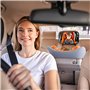Miroir Voiture Bébé, Rétroviseur Bébé avec Clip à Crochet, 100% Incassable Miroir Bébé Voiture, 360°Rotation Retroviseur Voiture