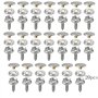 Gativs Bouton Pression à Visser 20 Pièces Snaps Fastener Vis Bouton Pression en Métal en Acier Inoxydable Vis en Métal Rivet a V