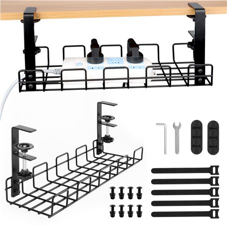 VFANDV Plateau de Gestion des Câbles Sous le Bureau