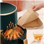 JOPHEK Papier Cuisson Air Fryer, 100 Pièces 16cm Cuisson Paper Liner Food-Grade BPA Gratuit, Air Fryer Accessoires pour Friteuse