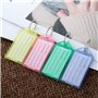 GOYADA Lot de 80 Porte Clef Etiquette Solide, Porte Clef Plastique Couleur, Porte Clés Etiquette en Plastique avec Anneau Fendu