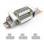 WJUAN Kit de Blocs de Connexion pour Rail DIN UK/ MBKK2.5 Borniers pour rail DIN