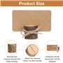 30 Pièce Porte Carte en Bois Porte Menu Mariage Support Menu avec 30 Cartes Papier + 10m Corde Jute Marque Place Bois Stands en