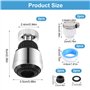 2 Pièces Aérateur de Robinet 360° Pivotant Embout Robinet Cuisine Mousseur Robinets Économie D'eau 2 Modes de Pulvérisation Prol